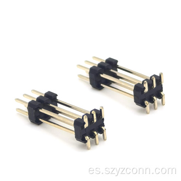 Conector de cabezal de clavija de 2,0 mm de doble fila 6P